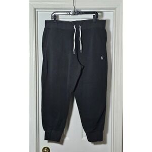 Polo Ralph Lauren Men's Black Jogger Sweatpants Pony Logo Size XL
